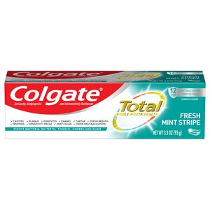 Colgate Total Fresh Mint Stripe Gel Toothpaste, 3.3 OZ