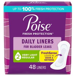 Poise Daily Incontinence Panty Liners Very Light Absorbency