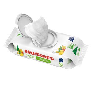 Huggies Natural Care Sensitive Baby Wipes, Unscented, 1 Flip-Top Pack (56 Wipes Total)