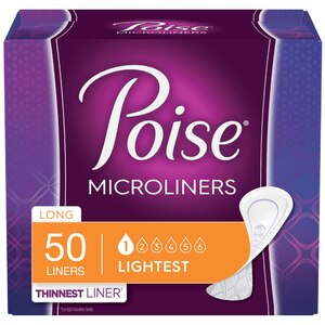 Poise Microliners Incontinence Panty Liners Lightest Absorbency