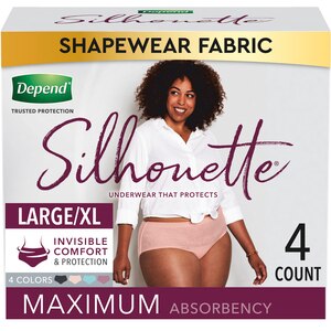 Depend Silhouette Incontinence Underwear for Women Maximum Absorbency