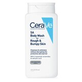 CeraVe SA Body Wash for Rough & Bumpy Skin, Skin Smoothing, 10 OZ, thumbnail image 1 of 9