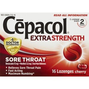 Cepacol Extra Strength Sore Throat Relief Lozenges, 16 CT