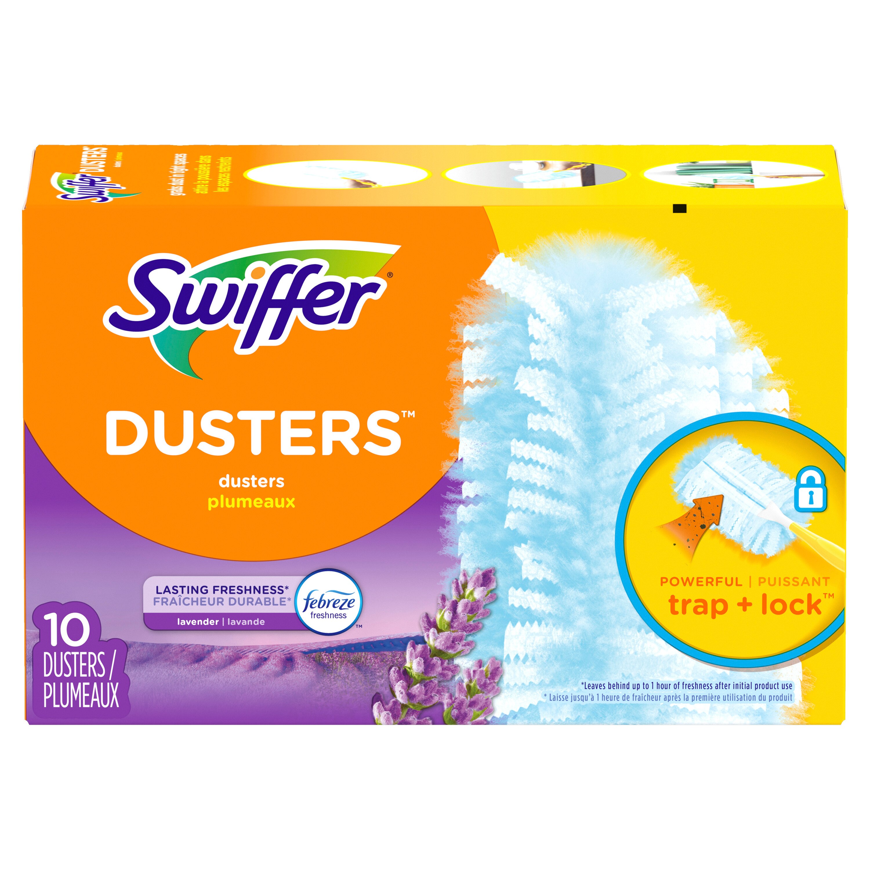 Swiffer Dusters Multi-Surface Duster Refills for Cleaning, Lavender Scent, 10 ct