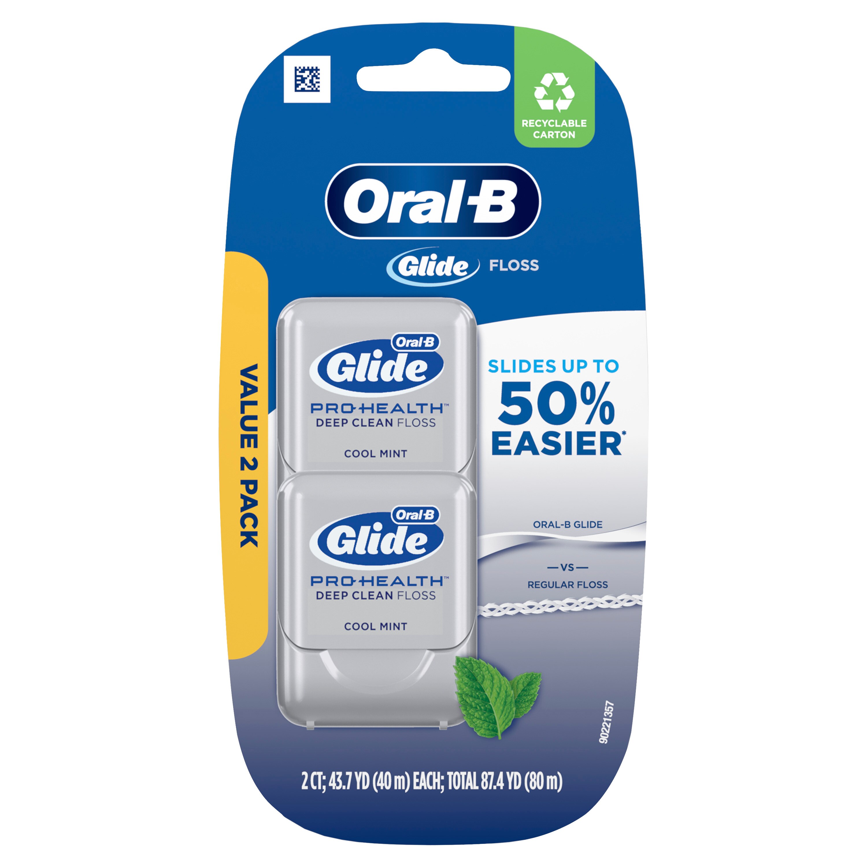 Oral-B Glide Pro-Health Deep Clean Floss, Cool Mint
