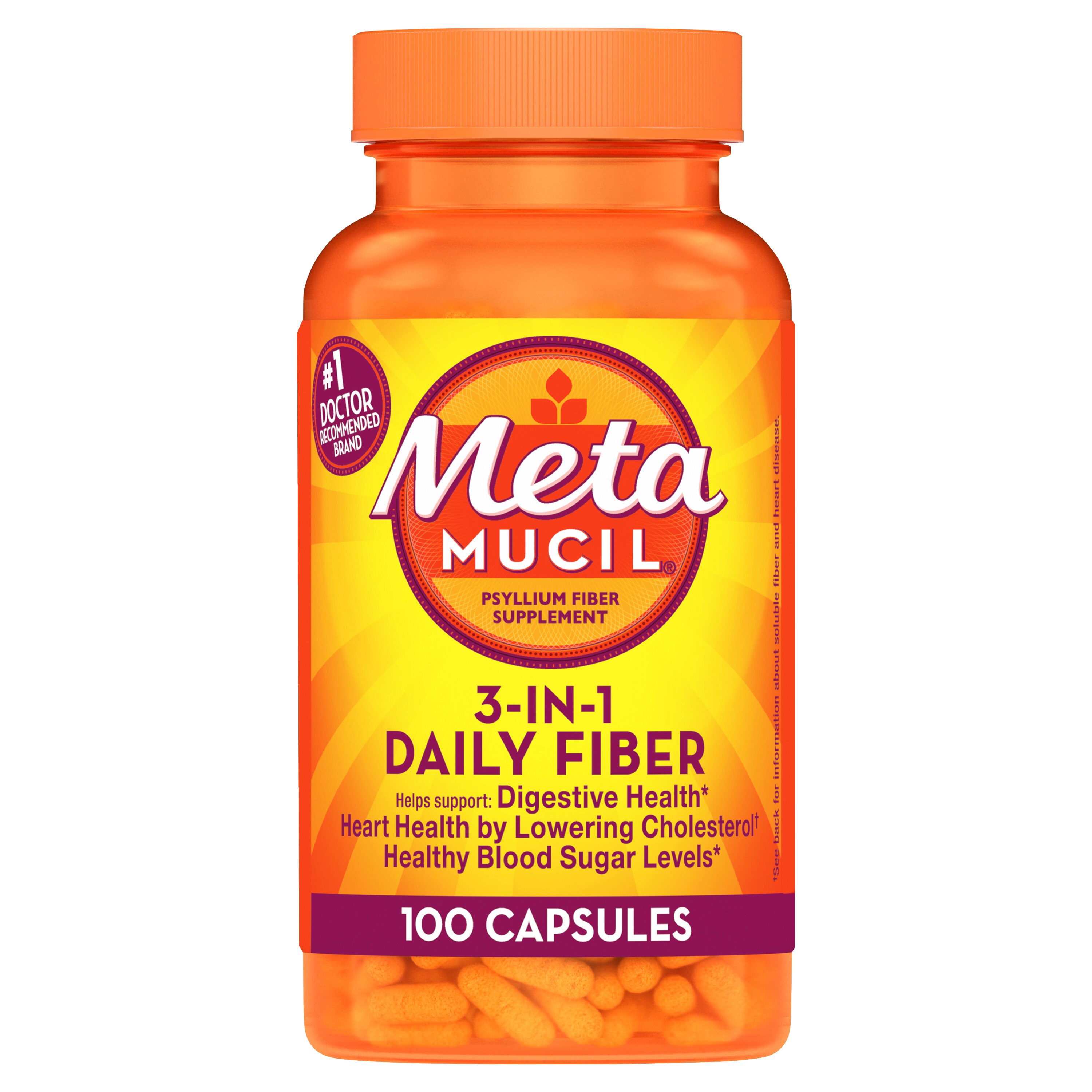 Metamucil 3-in-1 Fiber Multi-Health Capsules