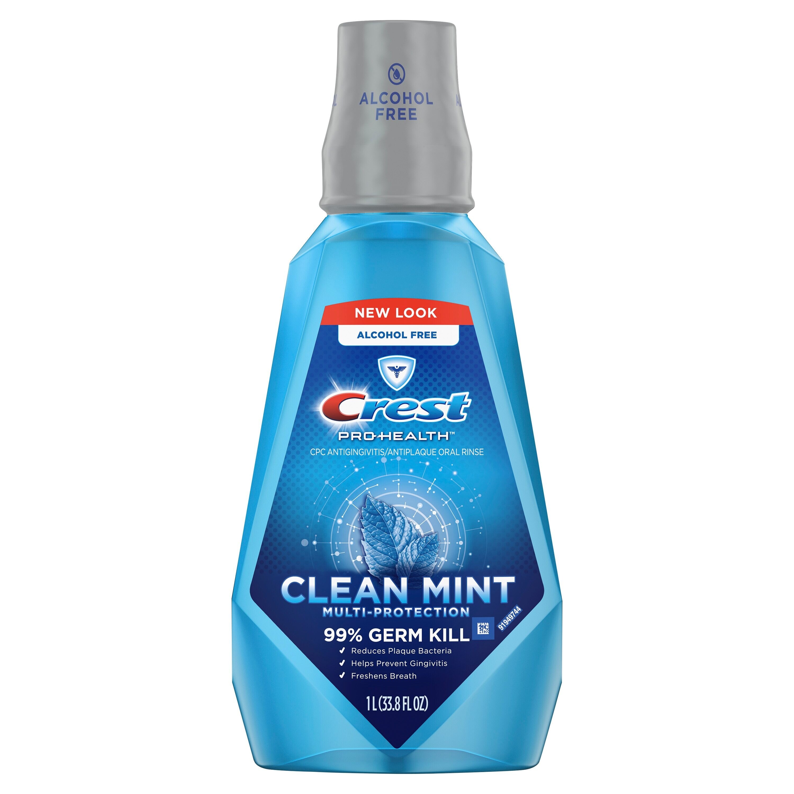 Crest Pro-Health Mouthwash, Alcohol Free, Clean Mint Multi-Protection