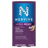 Nervive Nerve Relief PM, for Nerve Aches, Weakness, & Discomfort in Fingers, Toes, Hands, & Feet, 30 CT, thumbnail image 1 of 9