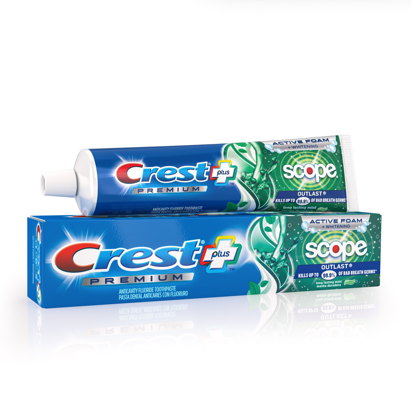 Crest Complete Plus Scope Outlast Whitening Fluoride Toothpaste