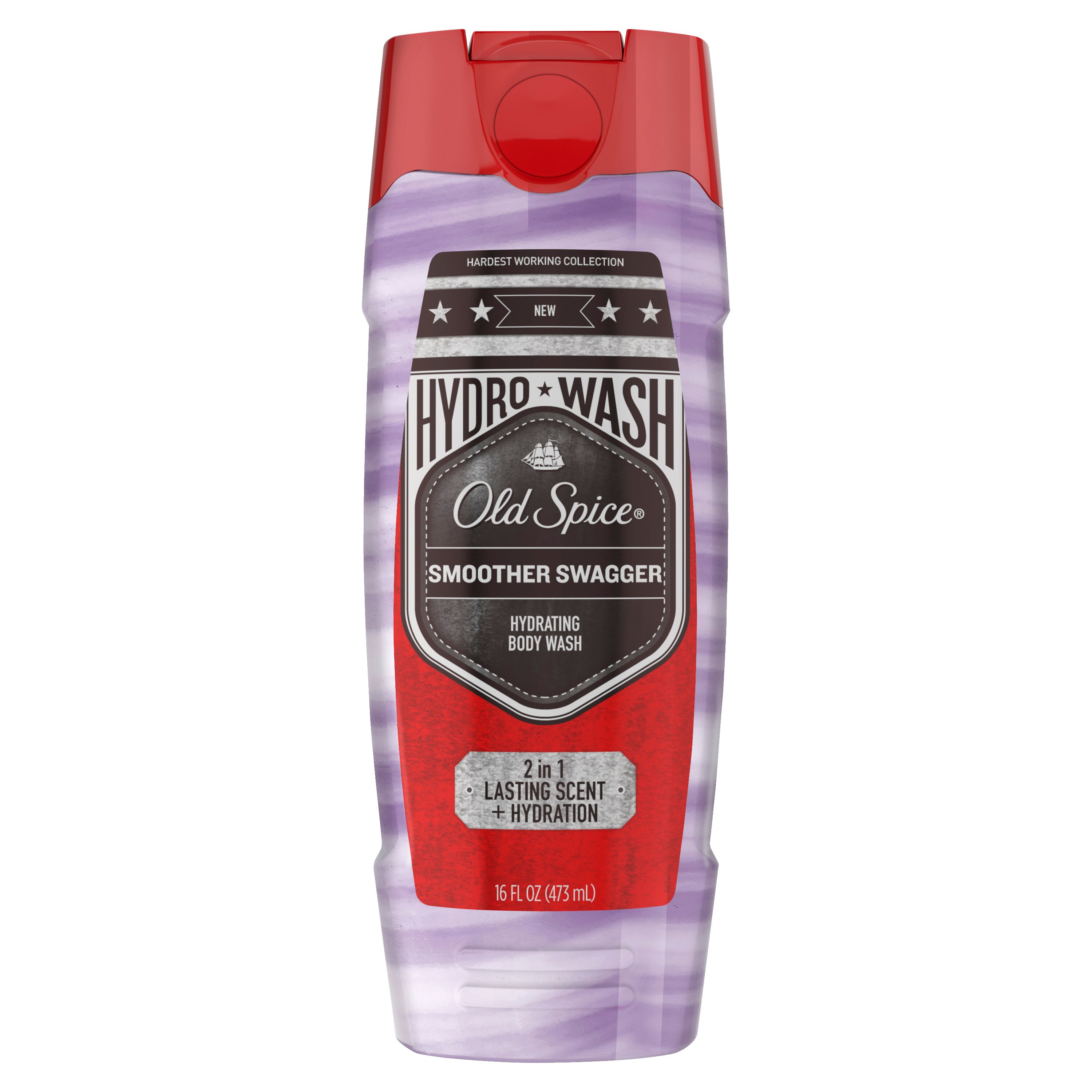 Old Spice Hydro Wash Hydrating Body Wash, Smoother Swagger, 16 OZ