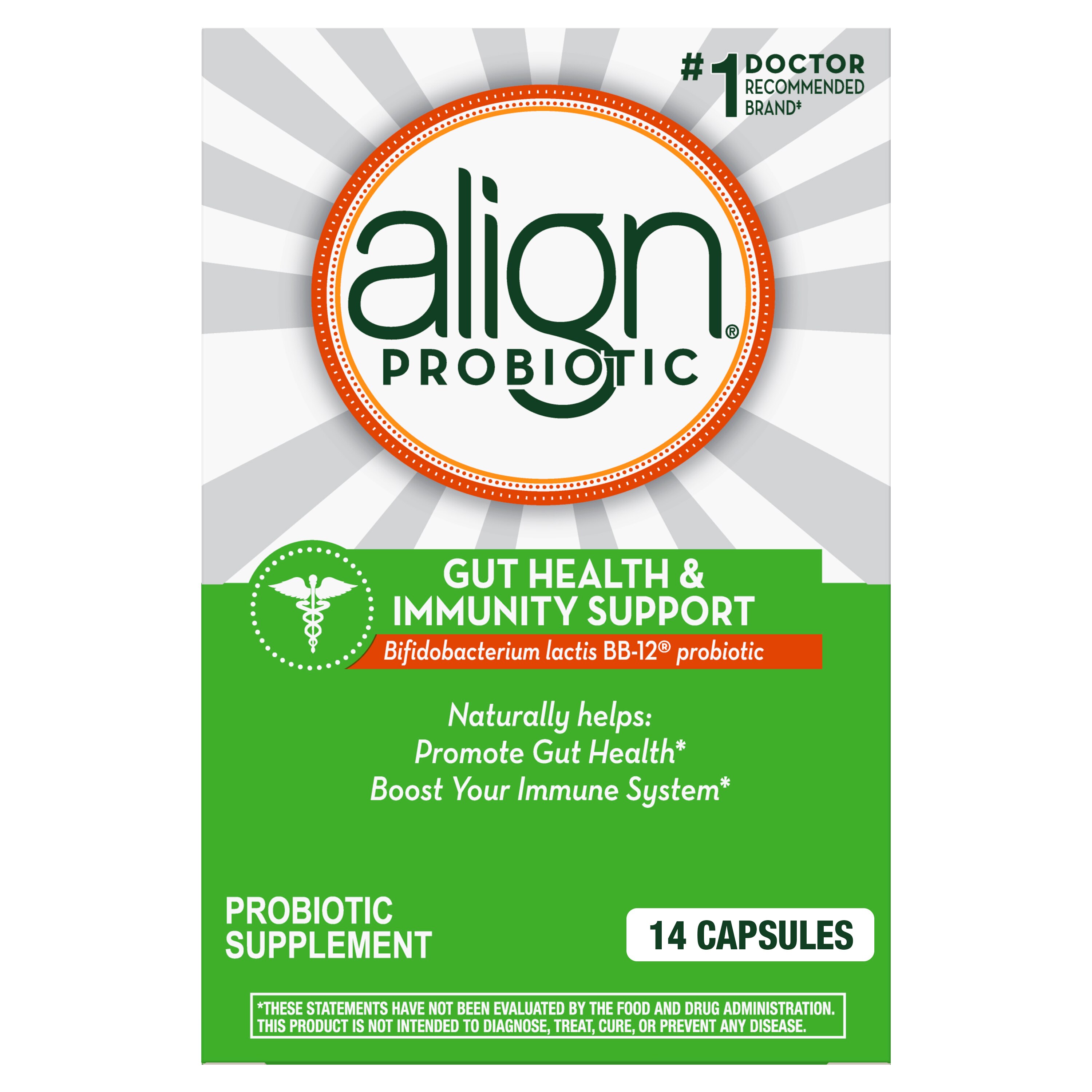 Align Gut Health & Immunity Support Probiotic Capsules, 14 CT