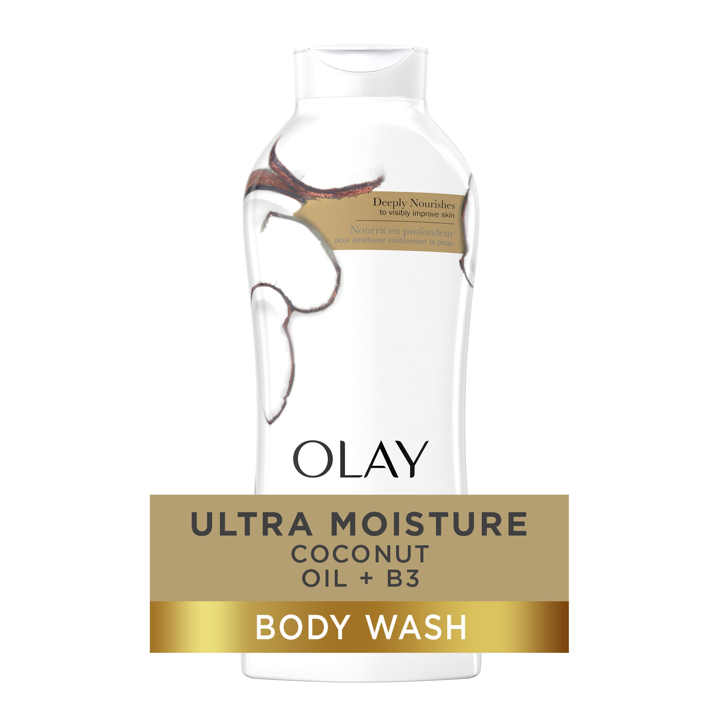 Ultra Moisture Olay Ultra Moisture Coconut Oasis Body Wash, 22 OZ