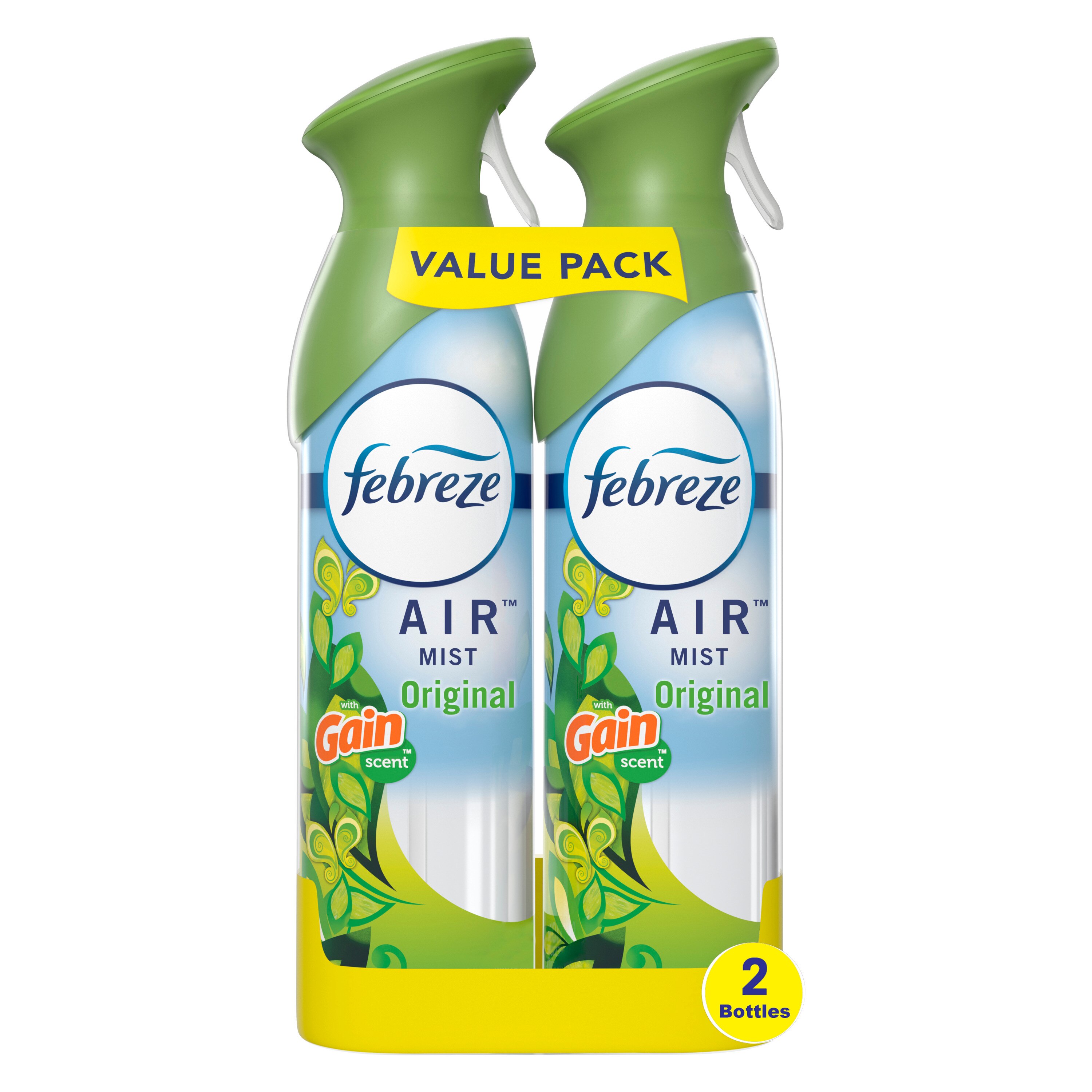 Febreze Odor-Fighting Air Freshener with Gain Original Scent, 2 pack , 8.8 oz