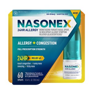 Nasonex 24HR Non-Drowsy Allergy + Congestion Nasal Spray
