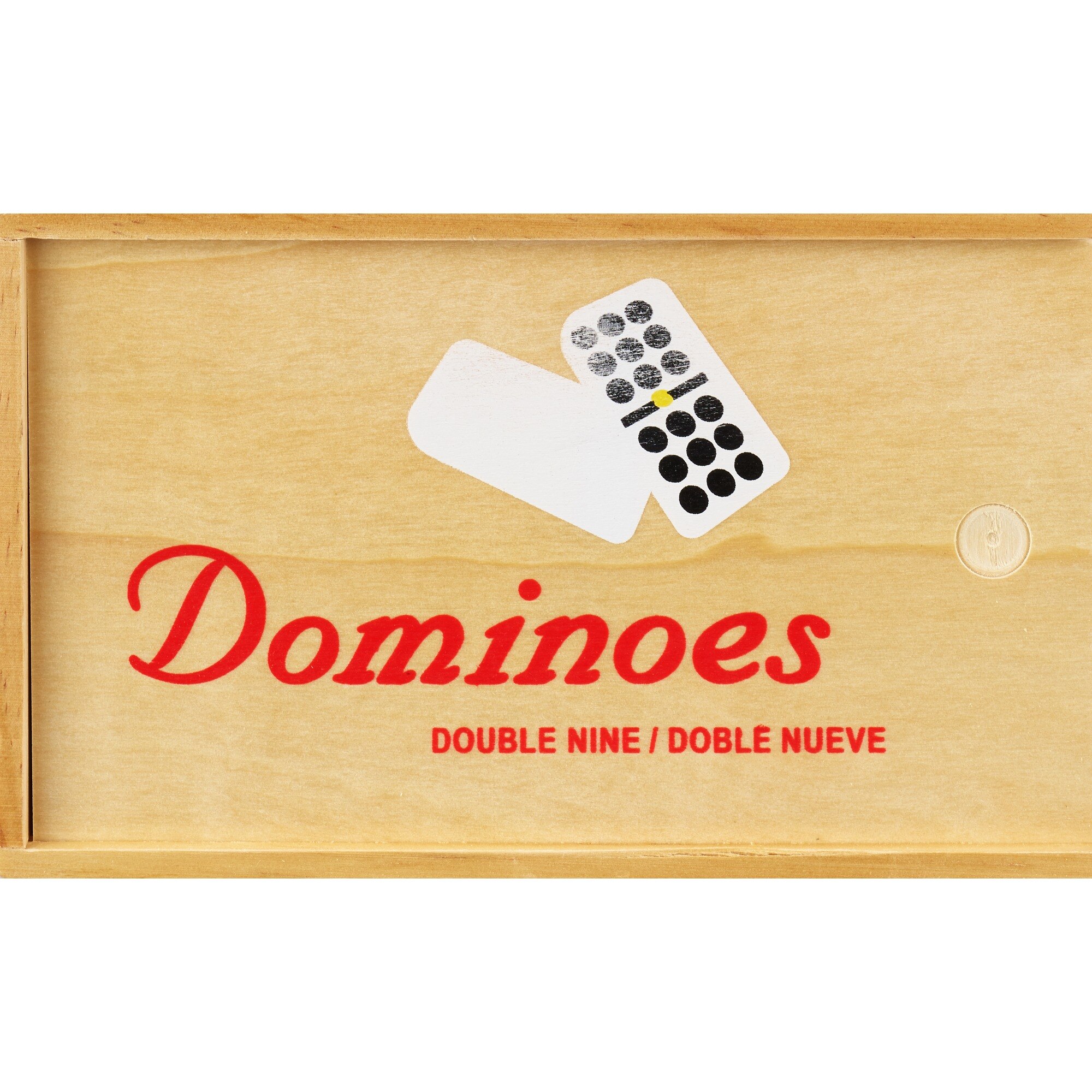 Bene Casa Double 9 Dominoes, Wooden Box