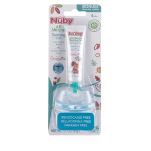 Nuby Teething Gel With Gum-eez Teether, 0.53 OZ