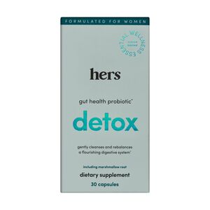 hers detox gut health women's probiotic supplement