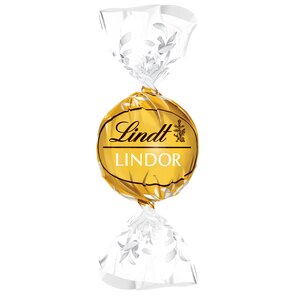 Lindt Lindor Single White Chocolate Truffle, Melting Truffle Center, 0.42 oz