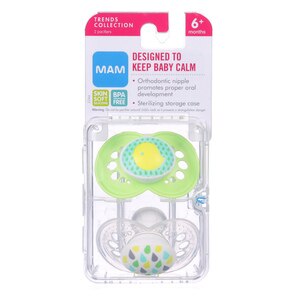 Mam Orthodontic Pacifier 6+ Months, 2 CT
