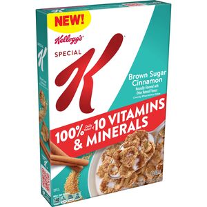 Special K Brown Sugar Cinnamon Breakfast Cereal, 12.5 oz