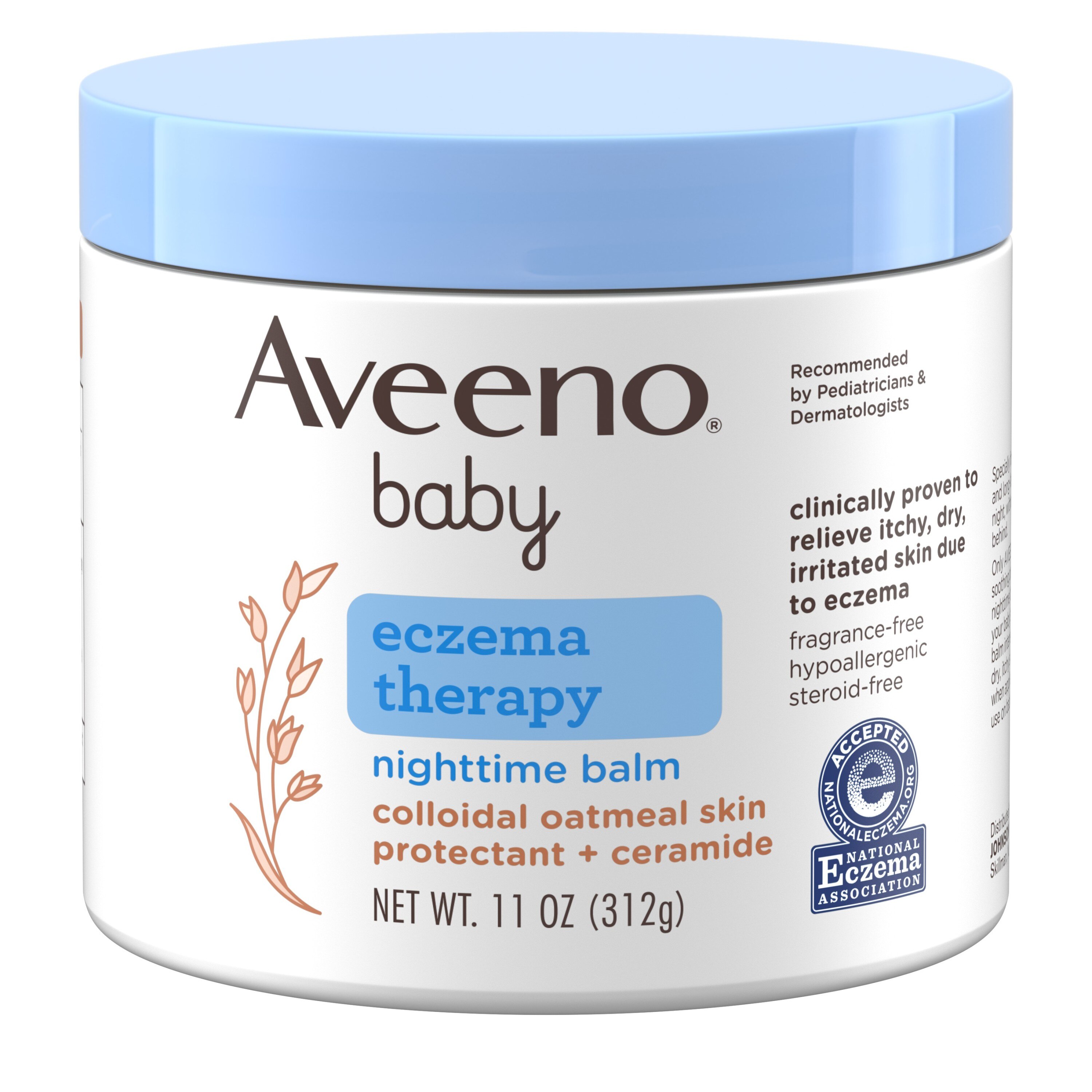 Aveeno Baby Eczema Therapy Nighttime Balm, 11 OZ