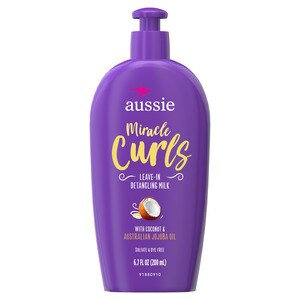 Aussie Miracle Curls Leave-In Detangling Milk Treatment, 6.7 OZ