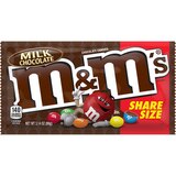 M&M'S Milk Chocolate Candy, Share Size, 3.14 oz Bag, thumbnail image 1 of 1