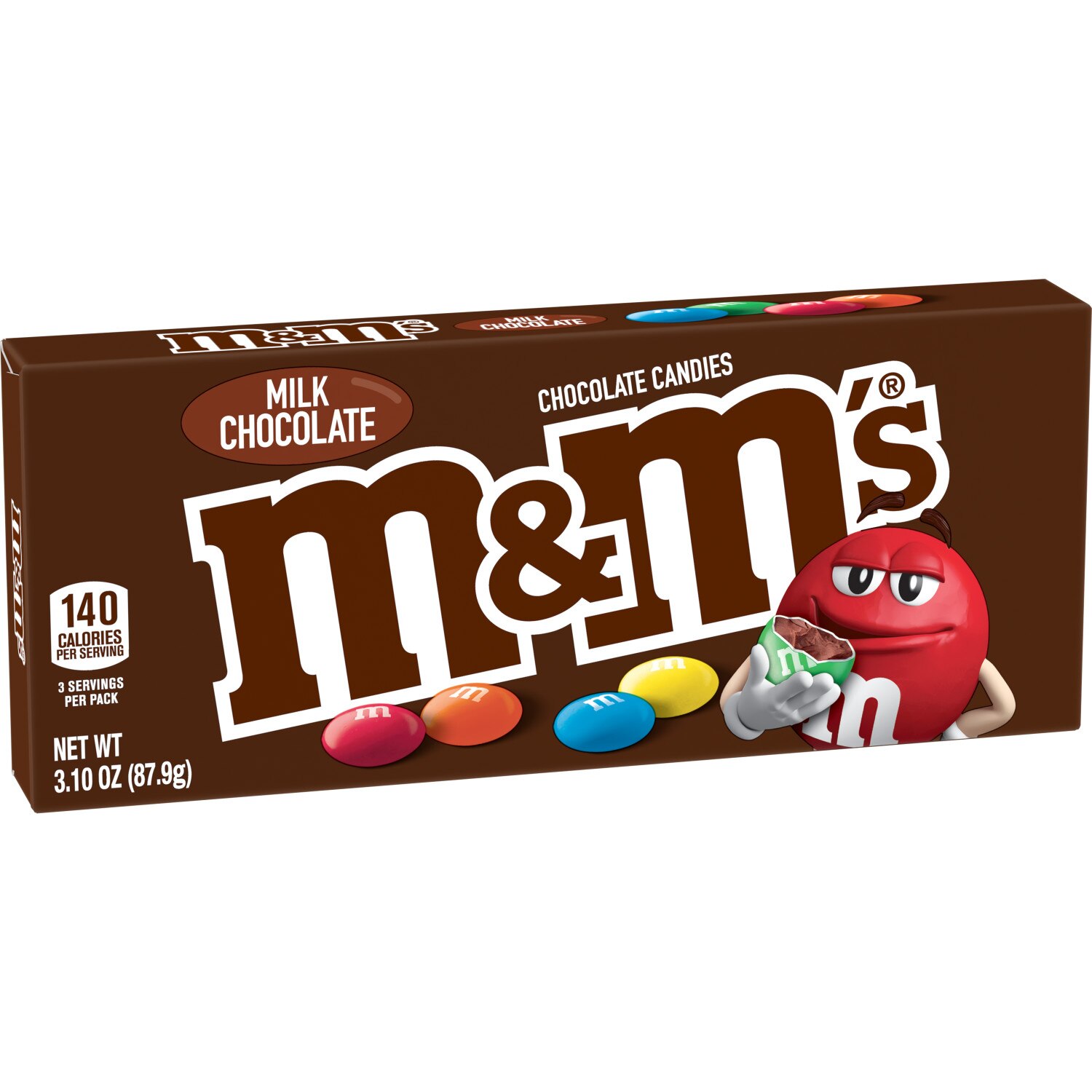 M&M'S, Milk Chocolate Candy Movie Theater Box, 3.1 oz