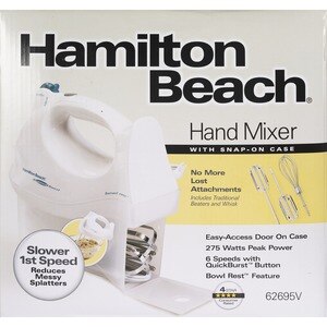 Hamilton Beach Hand Mixer with Snap-On Case