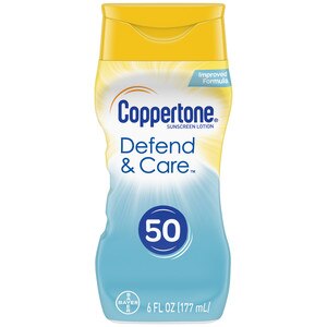 Coppertone Defend & Care Ultra Hydrate Sunscreen Lotion Broad Spectrum, 6 OZ