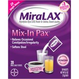 MiraLAX Mix-In Pax Single Dose Packets, Unflavored, thumbnail image 1 of 6