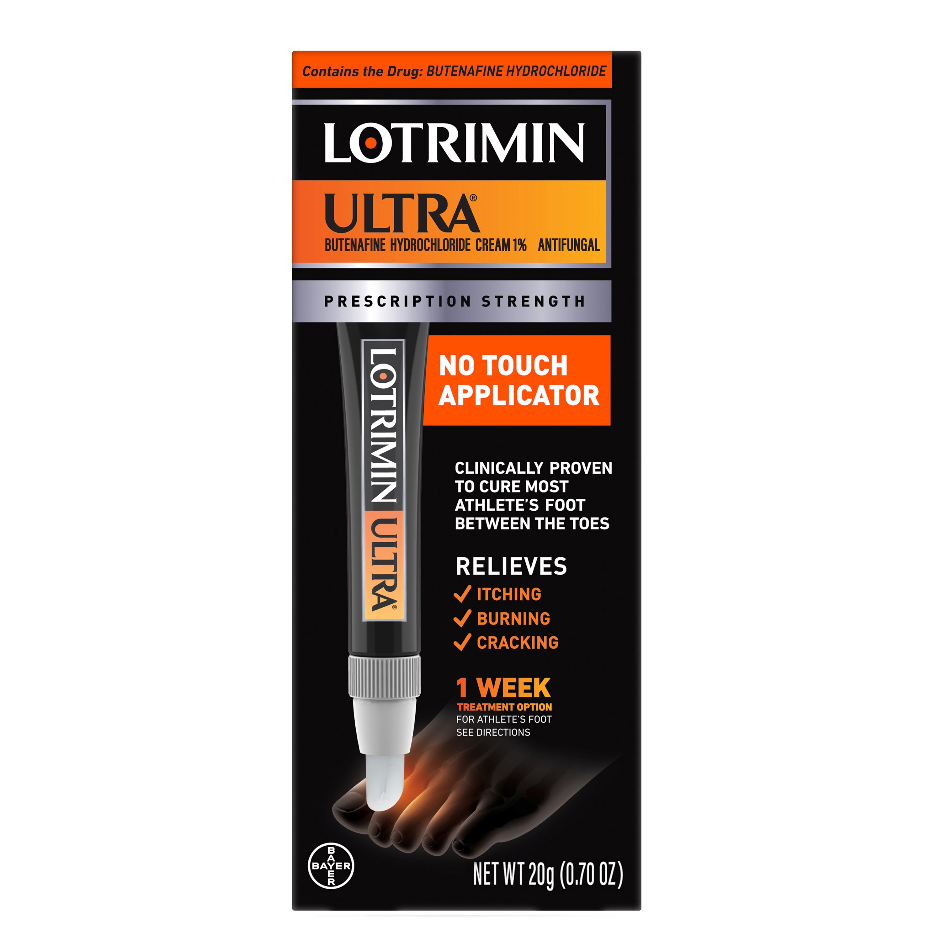 Lotrimin Ultra Prescription Strength Athlete's Foot Treatment Cream, 0.7 OZ