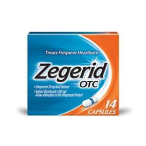 Zegerid OTC Omeprazole Acid Reducer Capsules 20mg, 14CT