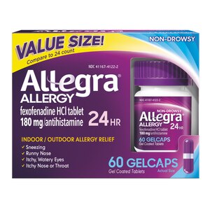 Allegra Allergy 24HR Non Drowsy Antihistamine Gelcaps