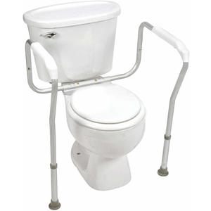 HealthSmart Germ-Free Adjustable Toilet Safety Arms Rails