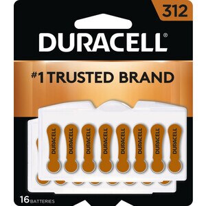 Duracell Hearing Aid Batteries Easytab, Size 312