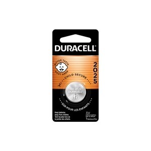 Duracell 2025 3V Lithium Coin Battery, 1/Pack