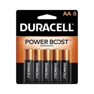 Duracell Coppertop AA Alkaline Batteries, 8 ct