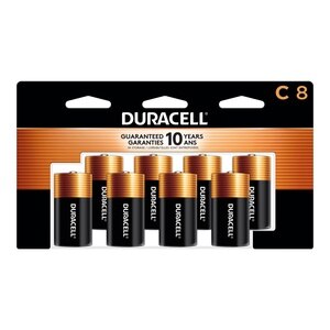 Duracell Coppertop C Alkaline Batteries, 8 ct