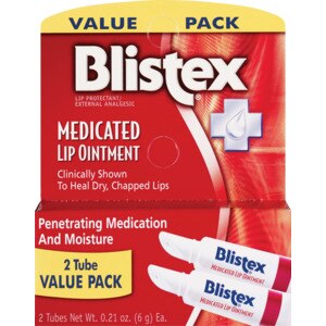 Blistex Medicated Lip Ointment, Helps Heal Severe Dryness and Relieve Cold Sores