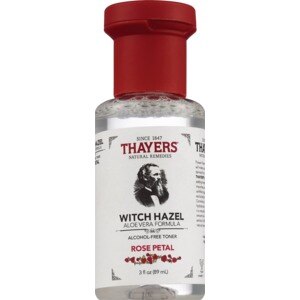 Thayers Travel Size Alcohol-Free Rose Petal Witch Hazel Toner with Aloe Vera