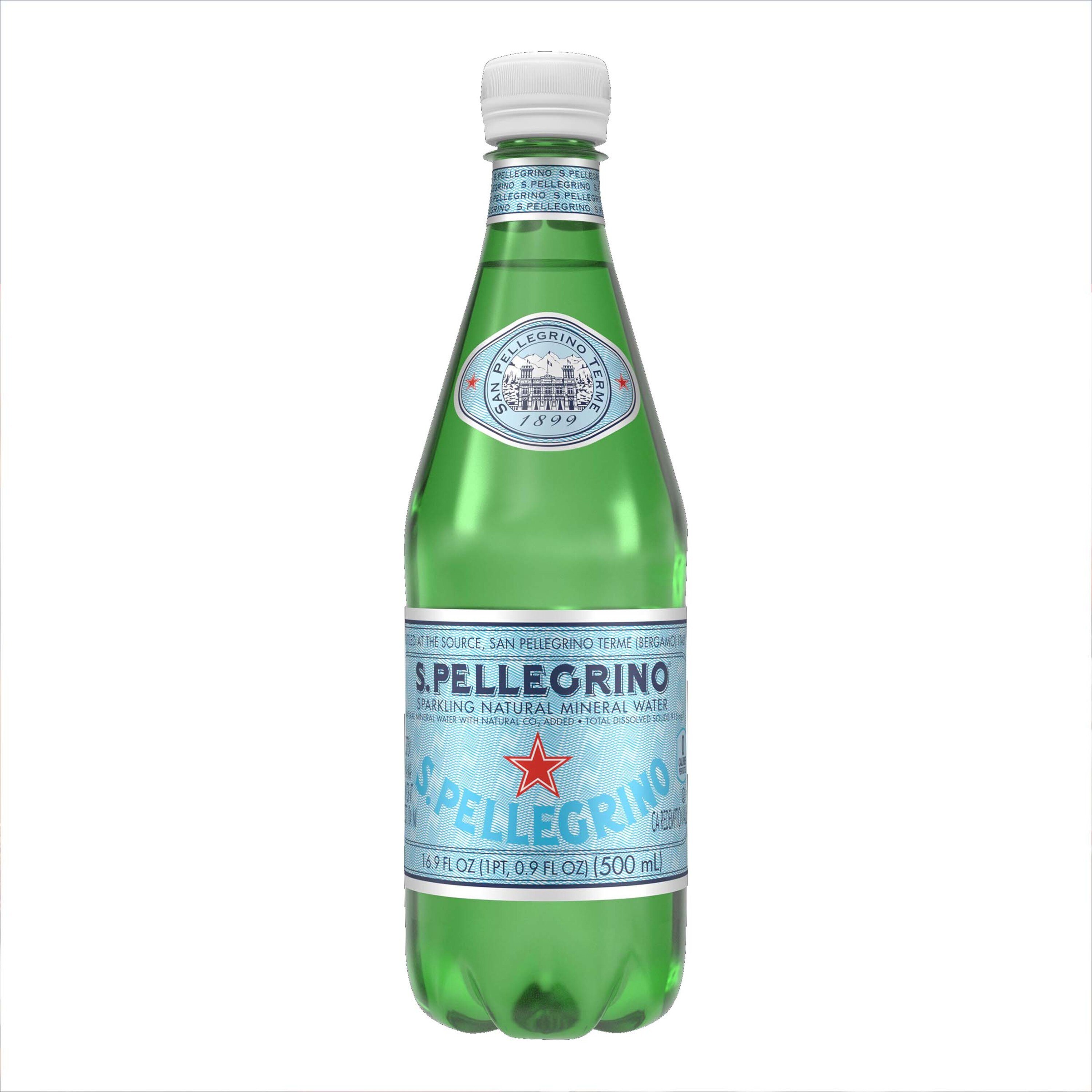 S.Pellegrino Sparkling Natural Mineral Water, 16.9 fl oz (0.5 L)
