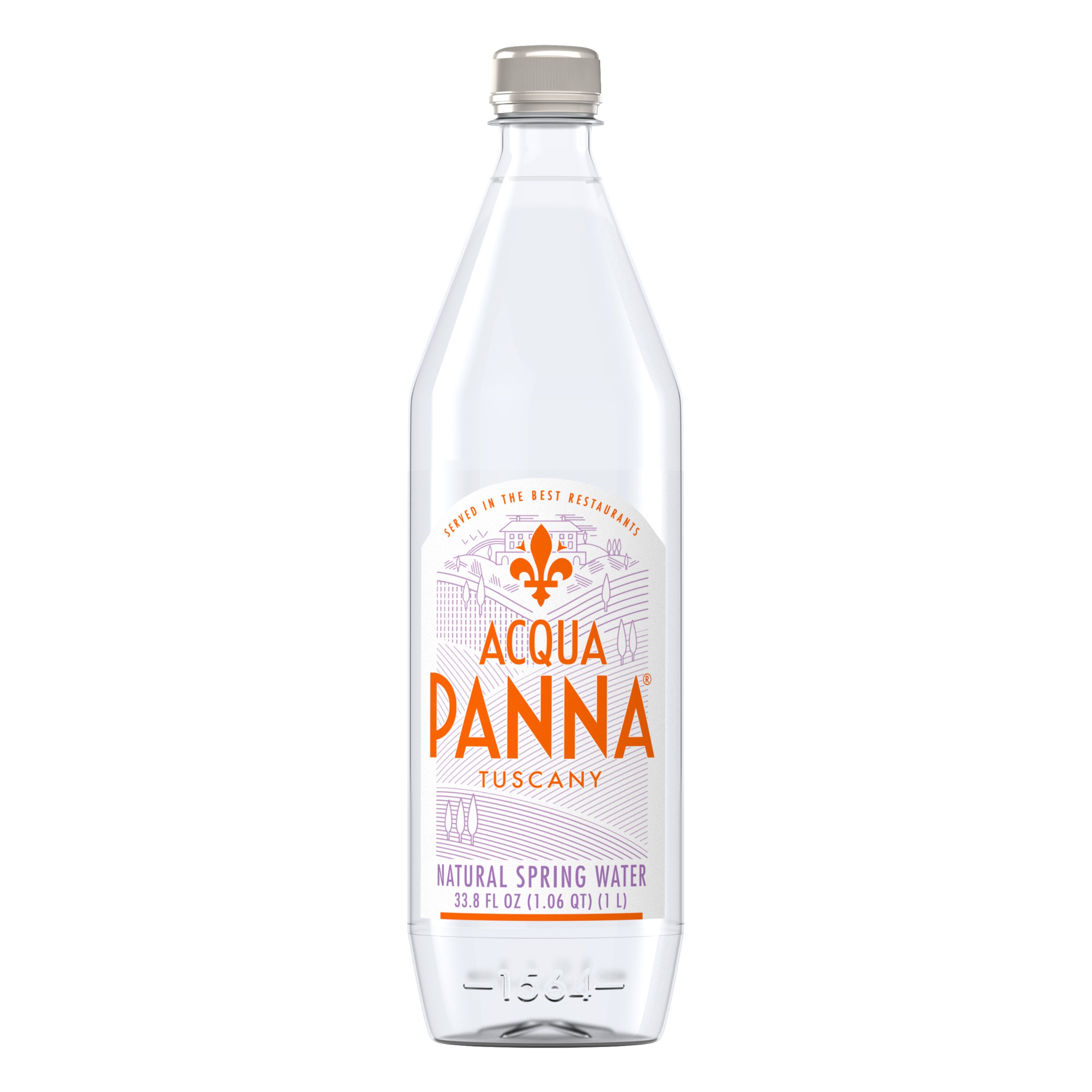 Acqua Panna Natural Spring Water, Plastic Water Bottle, 33.8 oz