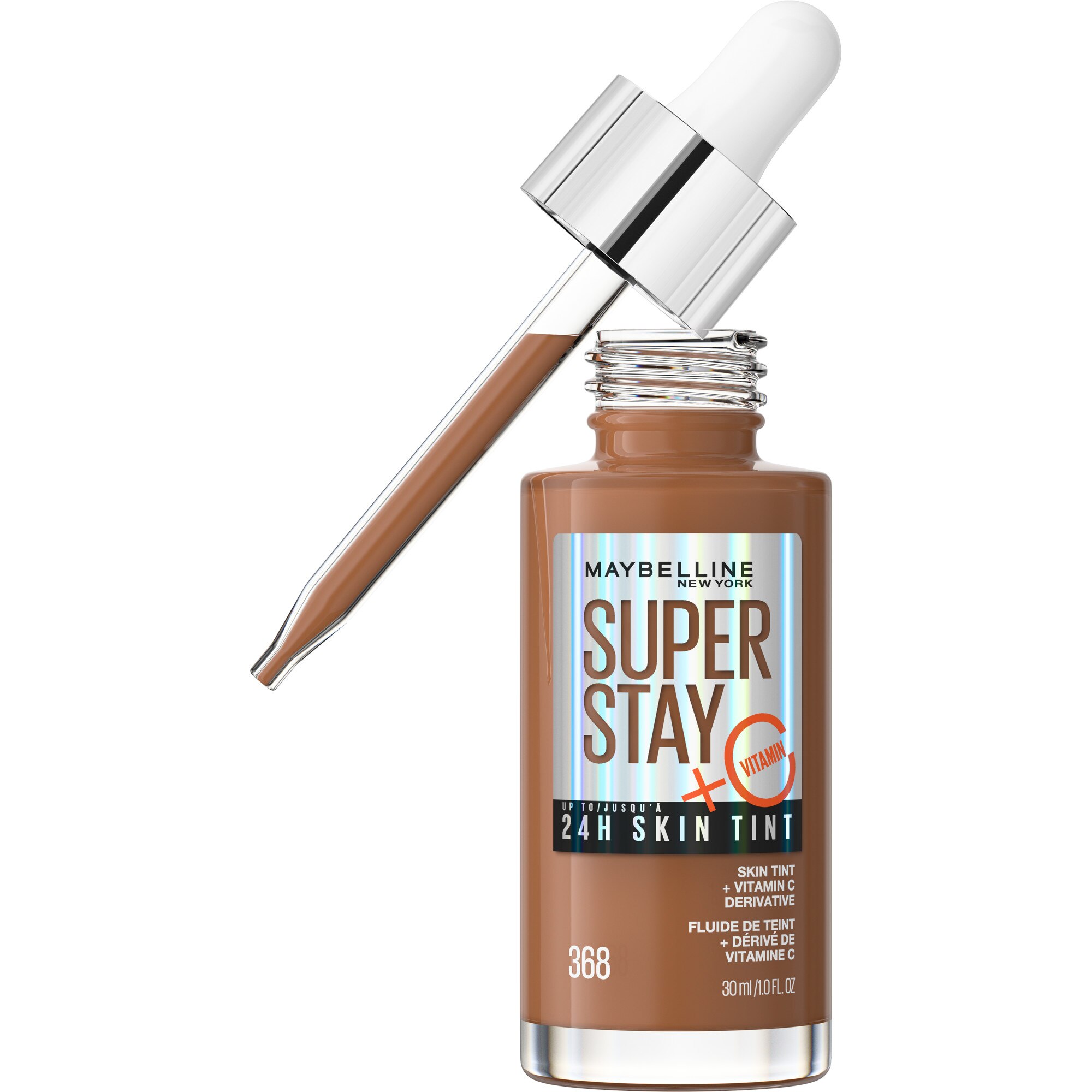 Maybelline New York Super Stay Up to 24HR Skin Tint with Vitamin C, 1 OZ