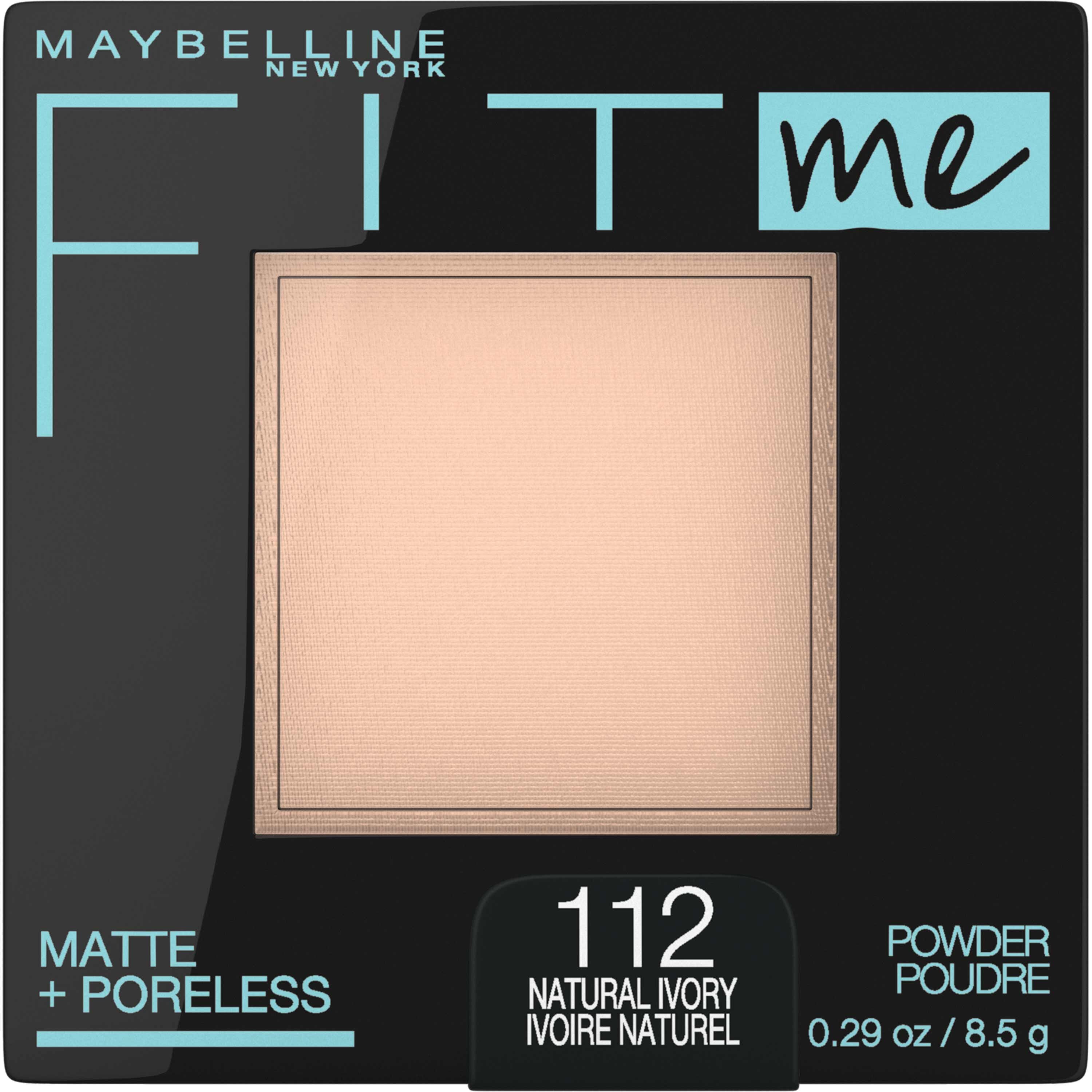 Maybelline Fit Me! Matte + Poreless Pressed Face Powder, Natural Ivory