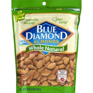 Blue Diamond Almonds Whole Natural (Bag)