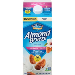 Almond Breeze Unsweetened Vanilla Almond Milk, 64 OZ