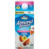 Almond Breeze Unsweetened Vanilla Almond Milk, 64 OZ, thumbnail image 1 of 4