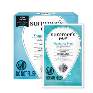 Summer's Eve Cleansing Cloths, Fragrance Free, 16 Count