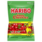 Haribo Happy Cherries Gummi Candy, 8 oz, thumbnail image 1 of 1